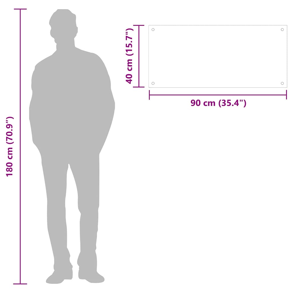 Kuchyňský panel bílý 90 x 40 cm tvrzené sklo