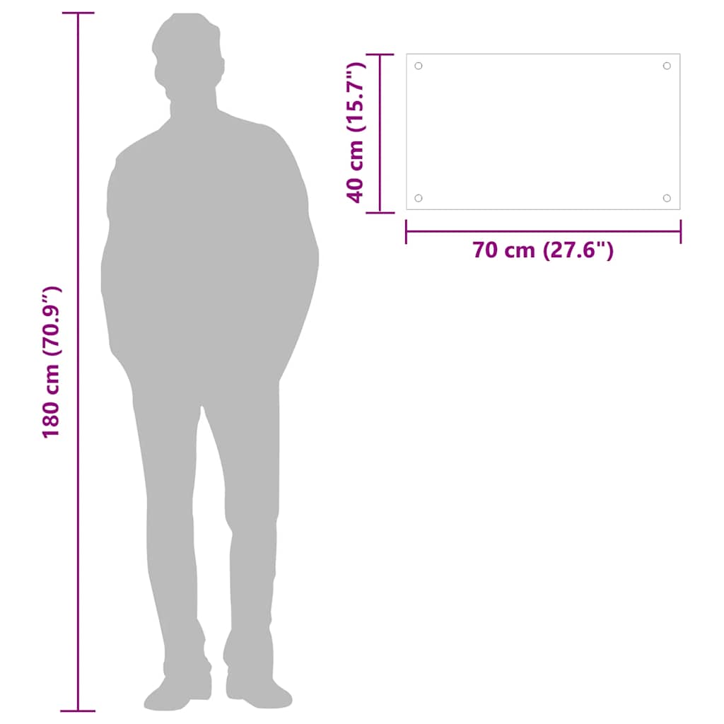 Kuchyňský panel průhledný 70 x 40 cm tvrzené sklo