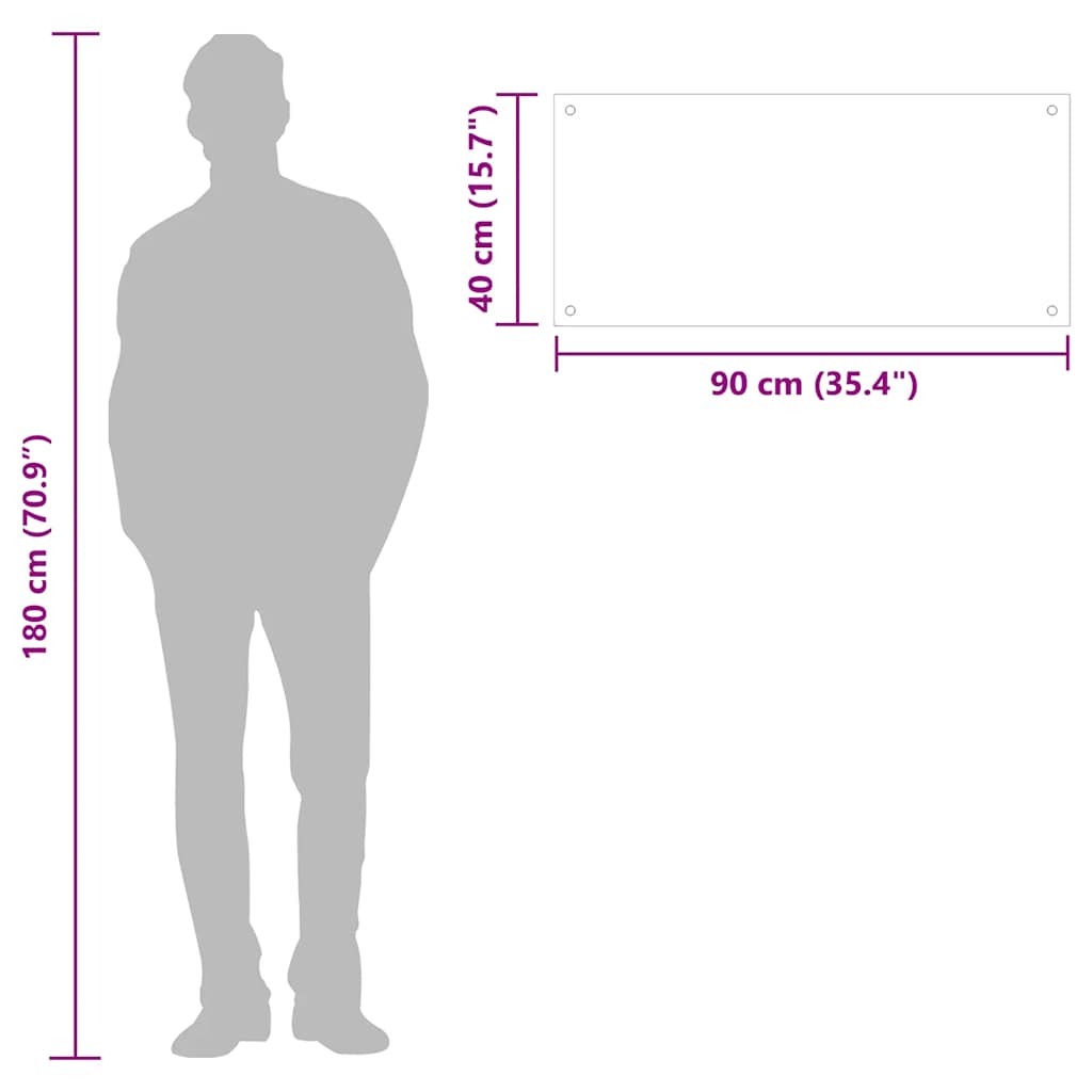 Kuchyňský panel černý 90 x 40 cm tvrzené sklo