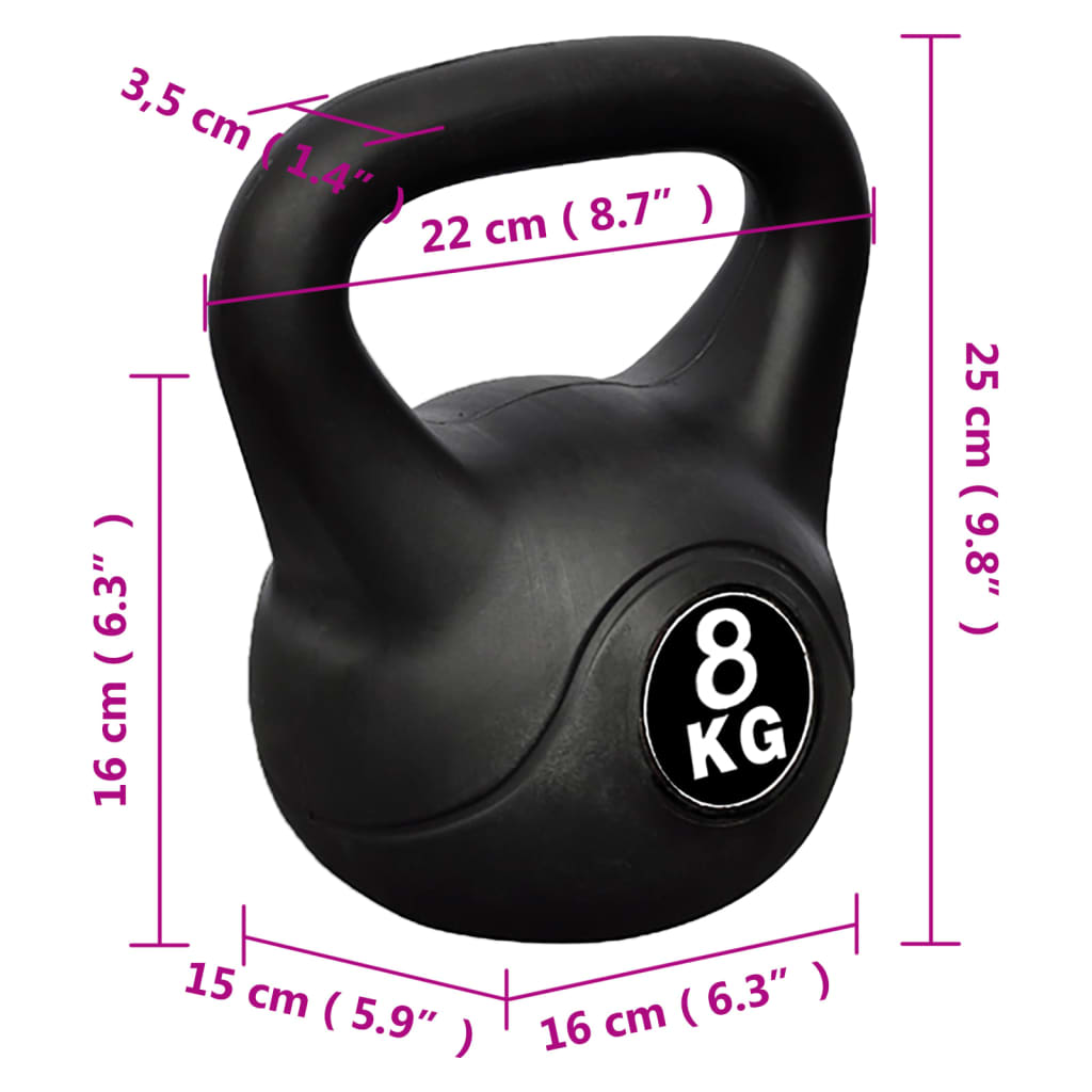 Činka kettlebell 8 kg