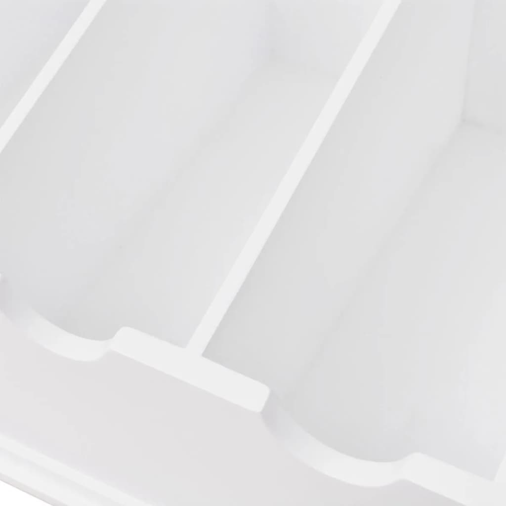 Zásobník na příbory MDF bílý, v barokním stylu