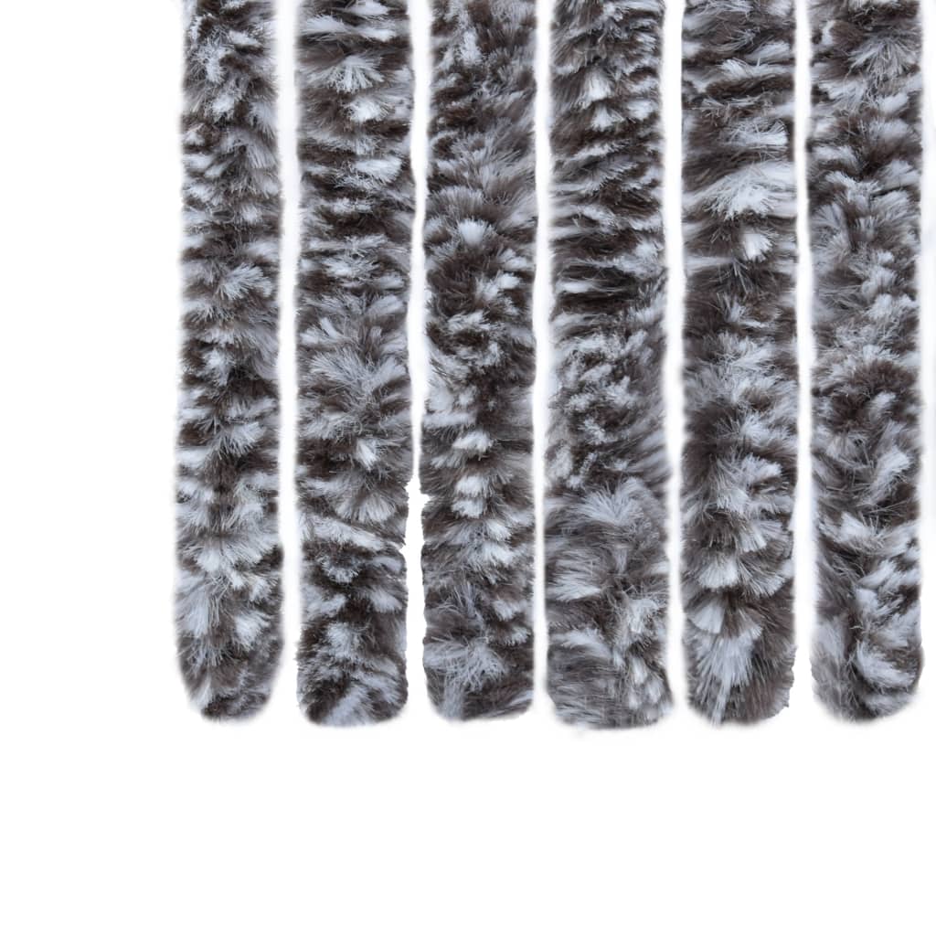 Závěs proti hmyzu hnědý a béžový 56 x 185 cm Chenille