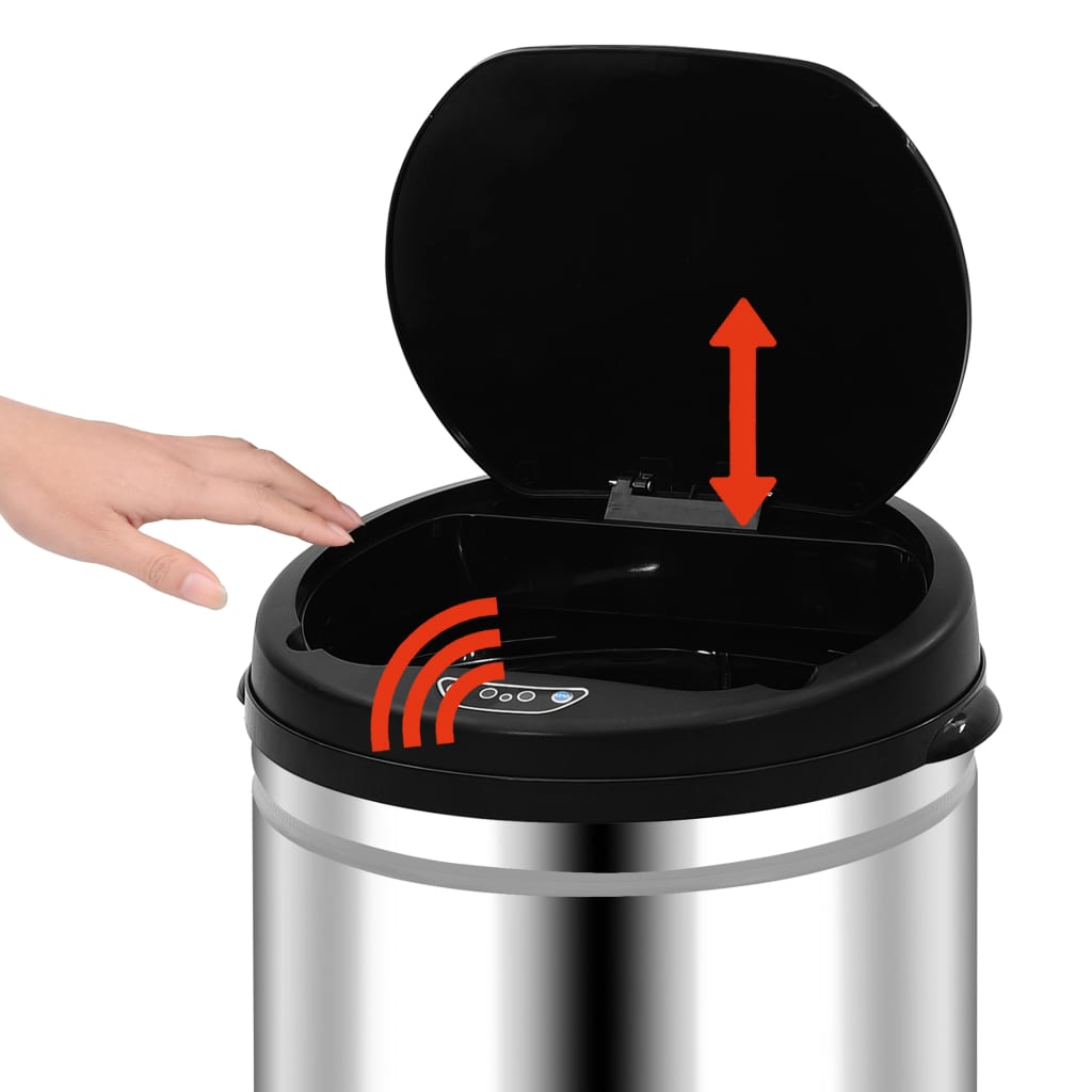 Odpadkový koš s automatickým senzorem 40 l nerezová ocel