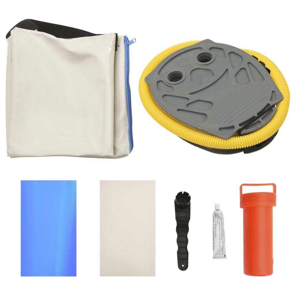 Nafukovací žíněnka s pumpou 300 x 100 x 15 cm PVC modrá