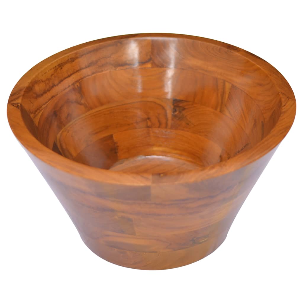 Umývadlo masivní teak Φ40 x 20 cm