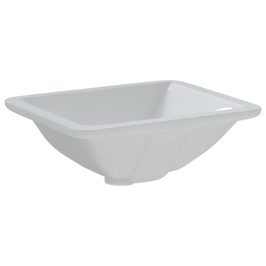 Umyvadlo do koupelny bílé 36,5x32x15,5 cm obdélníkové keramika