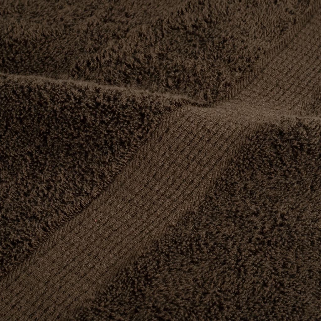 Prémiové ručníky SOLUND 4 ks hnědé 100x200 cm 600 g/m²