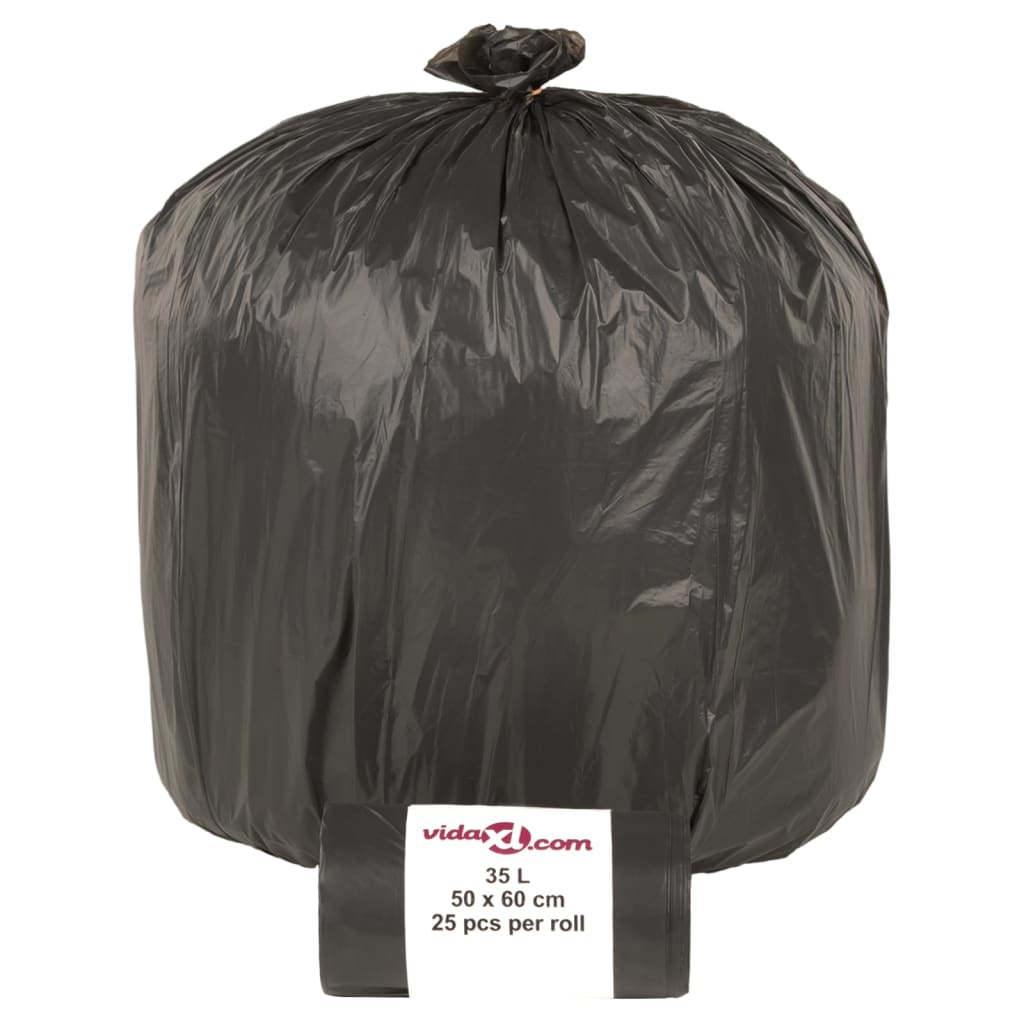 Pytle na odpadky 250 ks černé 35 l