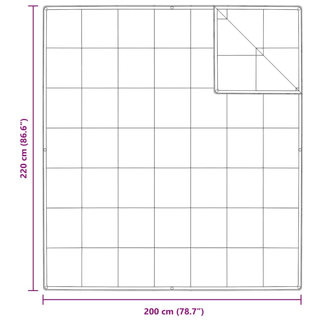 2-in-1 Duvet Bílá 200 x 220 cm Peří