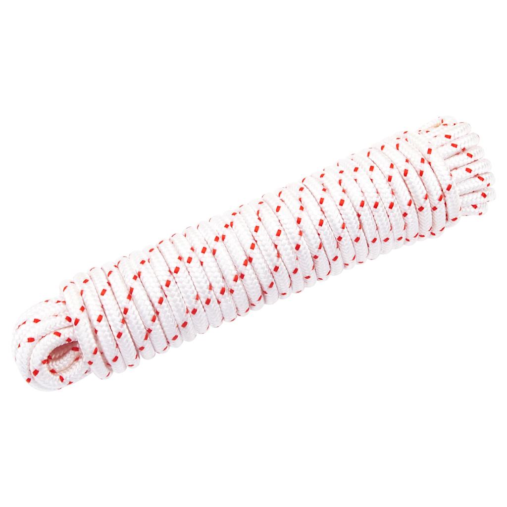 Startovací šňůra bílo-červená Ø 6 mm 10 m nylon
