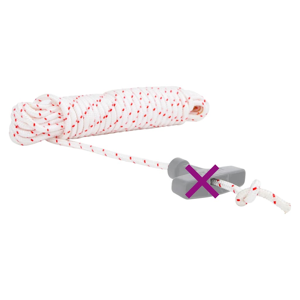 Startovací šňůra bílo-červená Ø 6 mm 10 m nylon