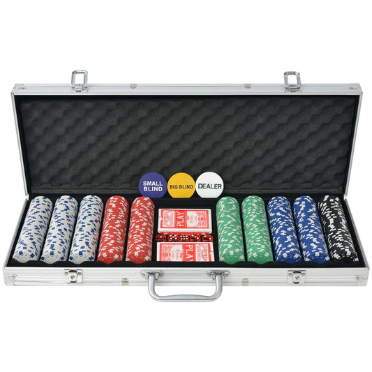 Poker set s 500 žetony hliník