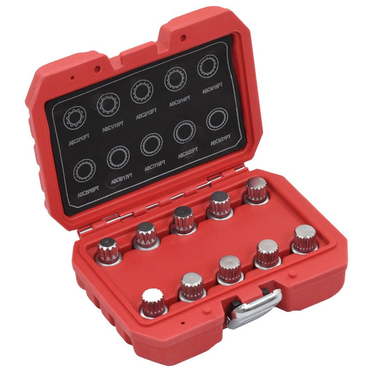 10dílná sada klíčů na matice kol pro Volkswagen