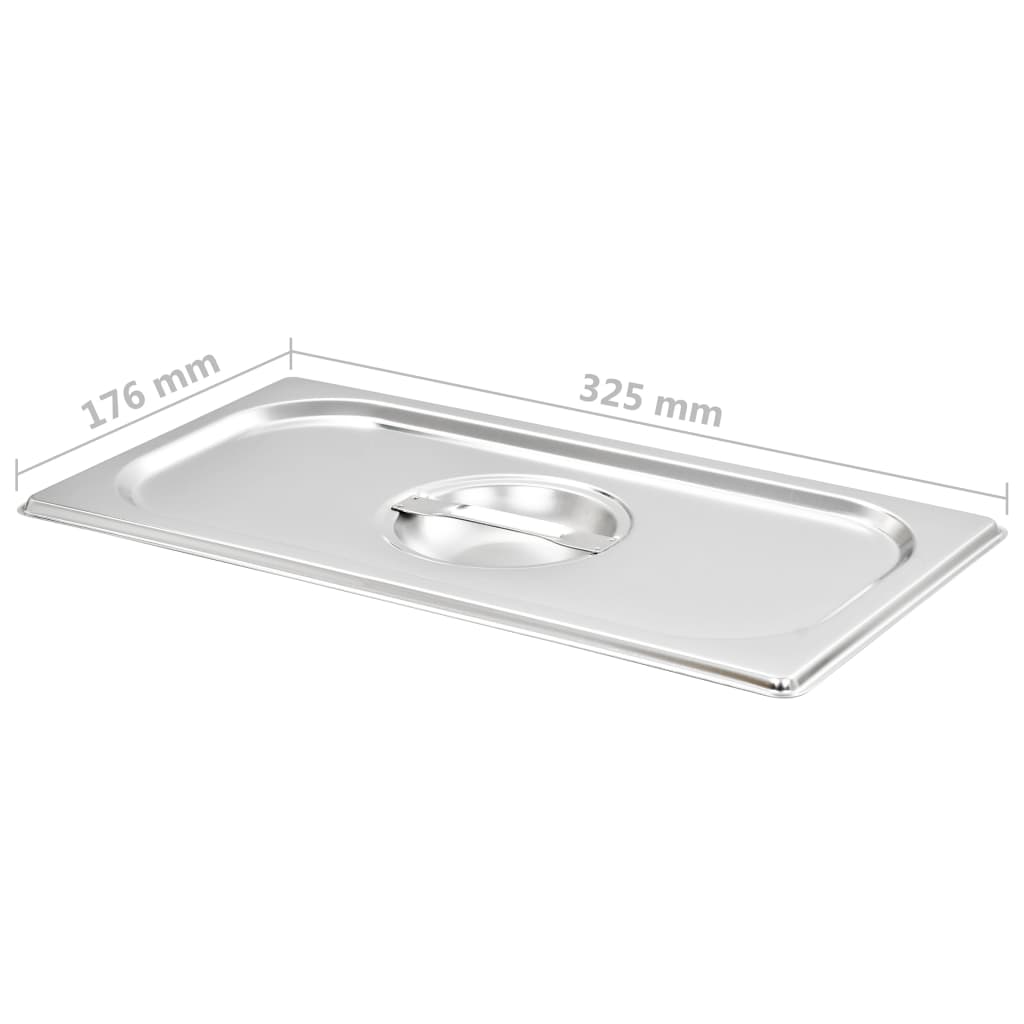 Víka na gastronádoby 1/3 GN 4 ks nerezová ocel