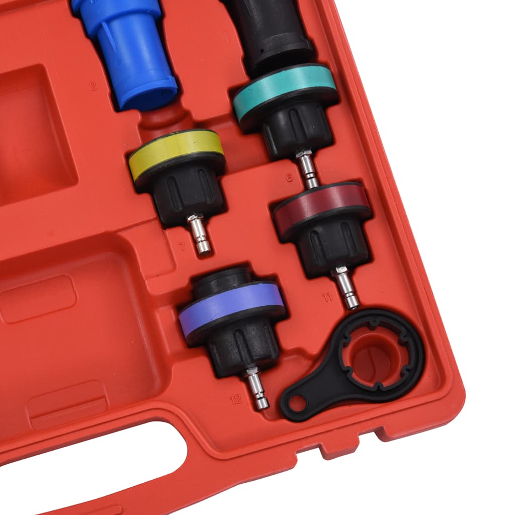 18dílný chladící systém a tlakový tester chladiče