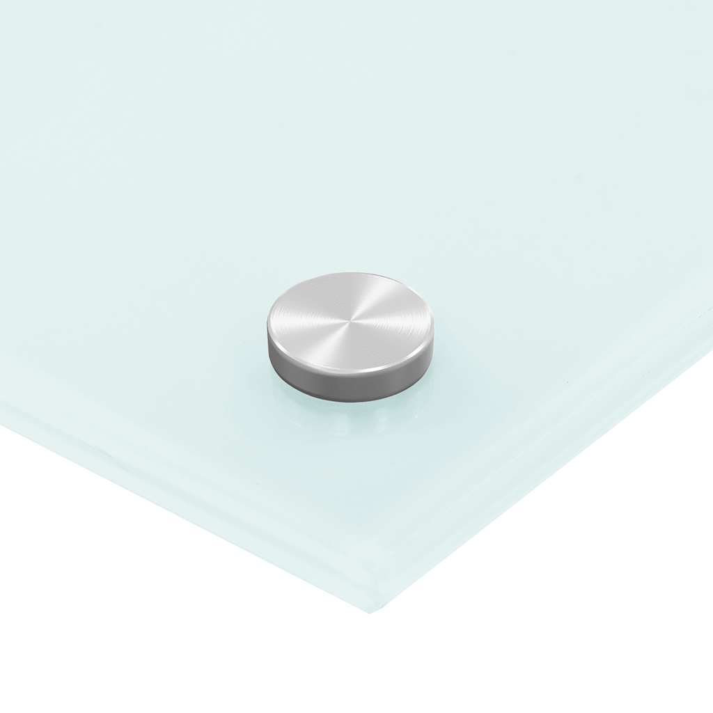 Kuchyňský panel bílý 70 x 60 cm tvrzené sklo