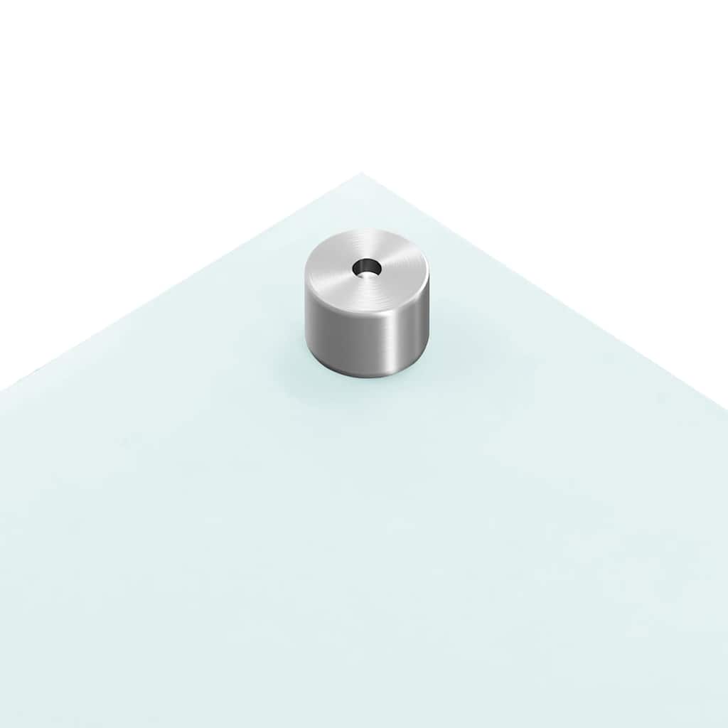 Kuchyňský panel bílý 70 x 60 cm tvrzené sklo