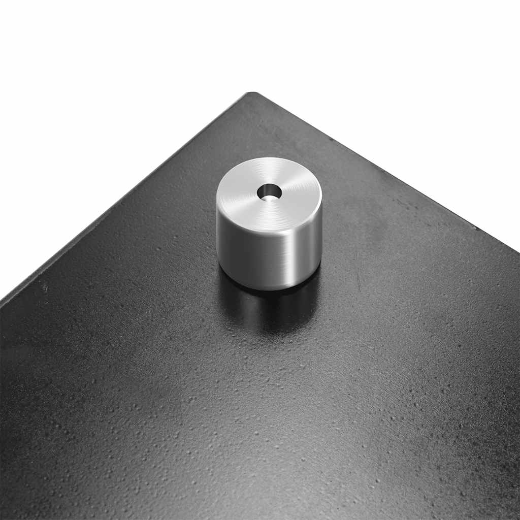 Kuchyňský panel černý 70 x 50 cm tvrzené sklo