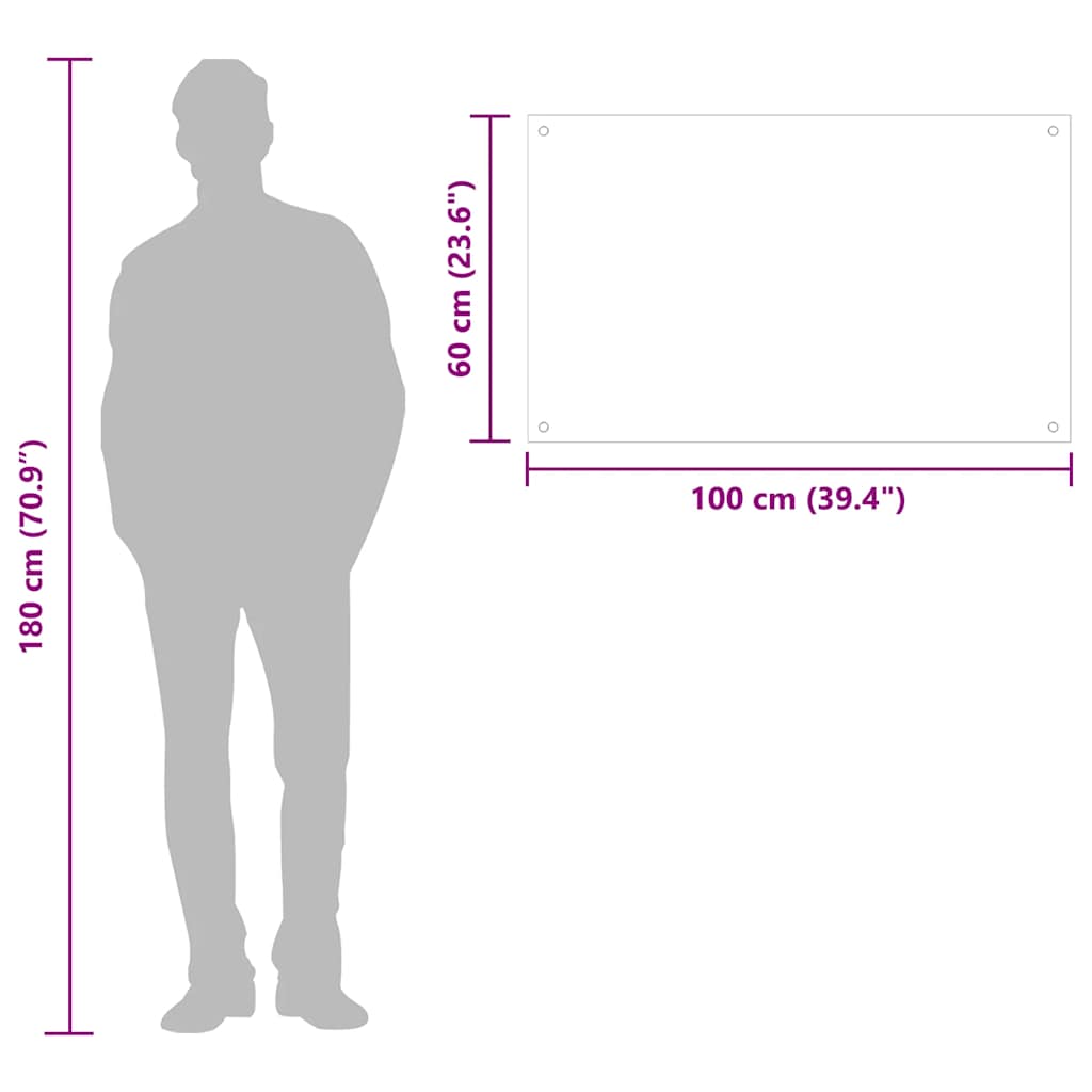 Kuchyňský panel černý 100 x 60 cm tvrzené sklo