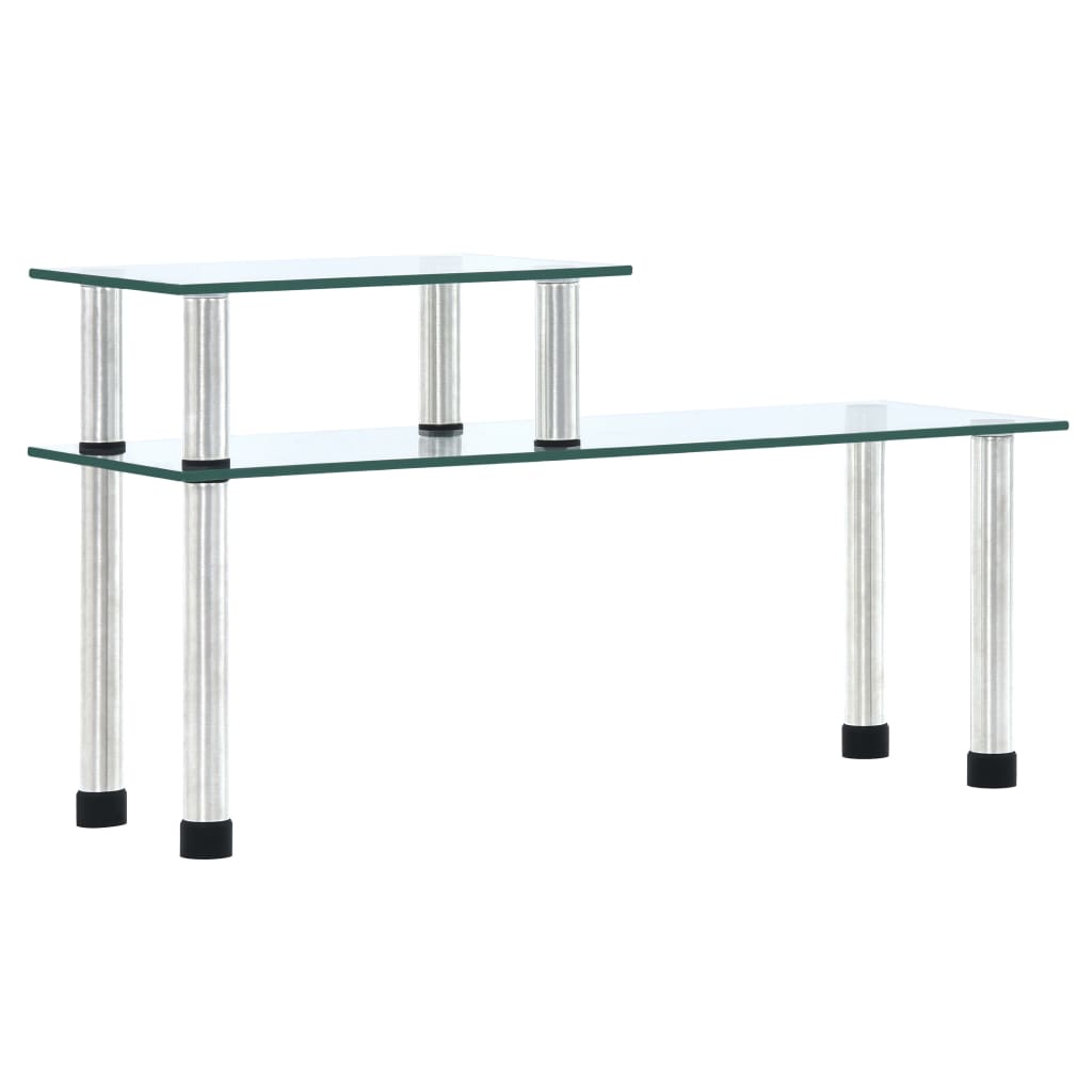 Kuchyňská police průhledná 45 x 16 x 26 cm tvrzené sklo