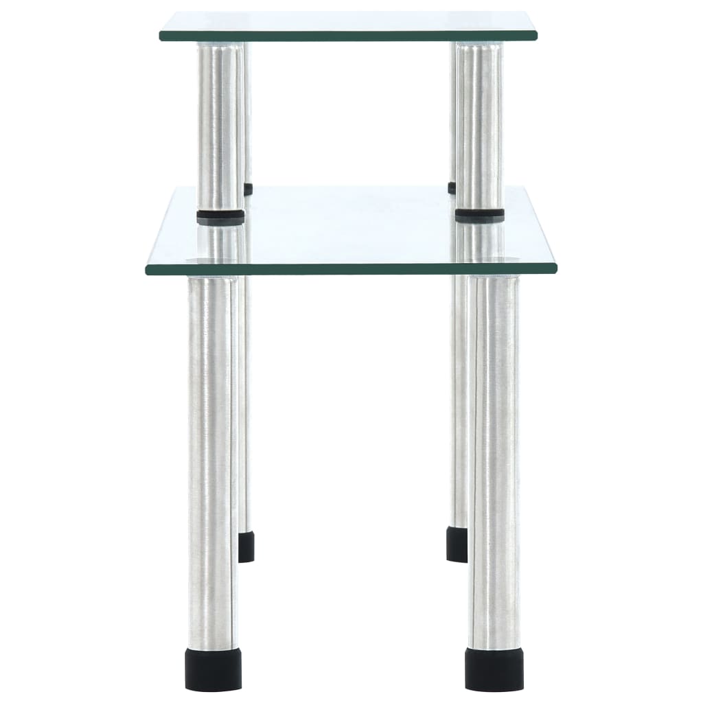 Kuchyňská police průhledná 45 x 16 x 26 cm tvrzené sklo