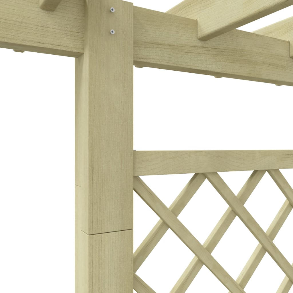 Zahradní pergola s truhlíkem 162 x 56 x 204 cm dřevo