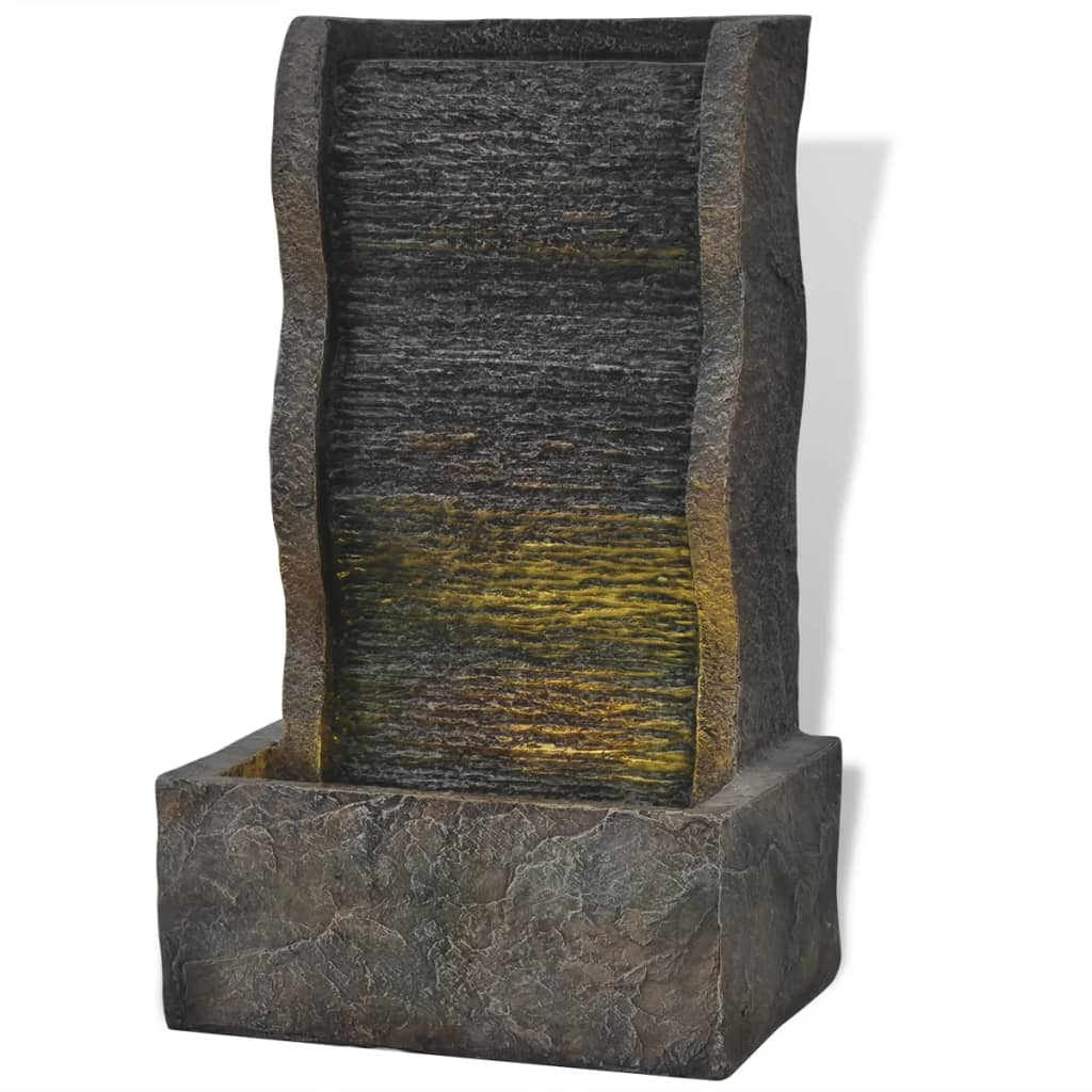 Interiérová fontánka s LED osvětlením, polyresin