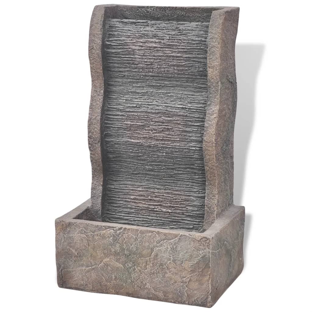 Interiérová fontánka s LED osvětlením, polyresin