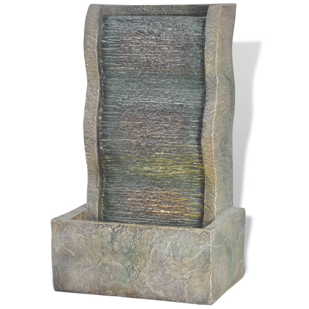 Interiérová fontánka s LED osvětlením, polyresin