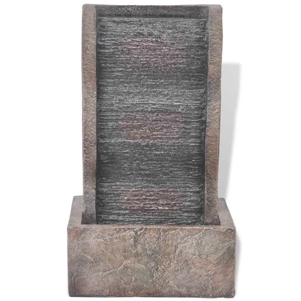 Interiérová fontánka s LED osvětlením, polyresin