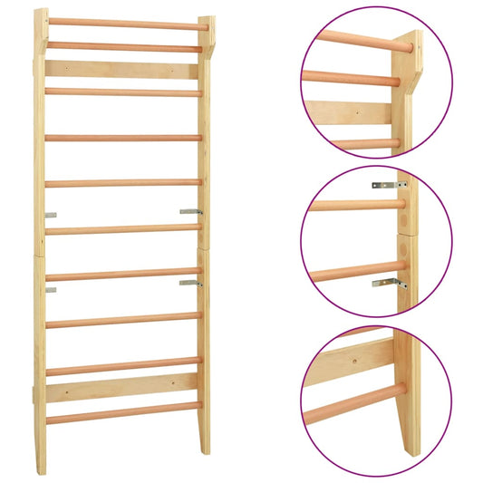 Žebřiny 80 x 15,8 x 195 cm dřevěné