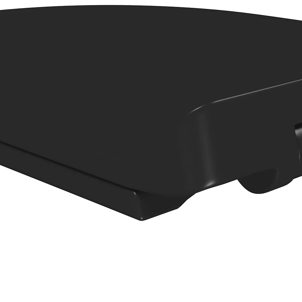 Toaletní sedátko pomalé sklápění rychloupínací černé