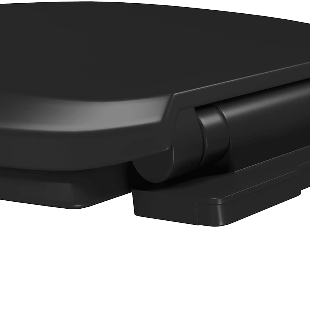 Toaletní sedátko pomalé sklápění rychloupínací černé