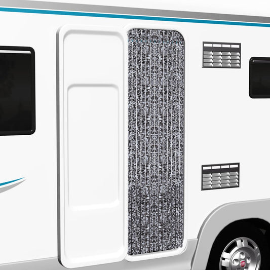 Závěs proti hmyzu hnědý a béžový 56 x 185 cm Chenille