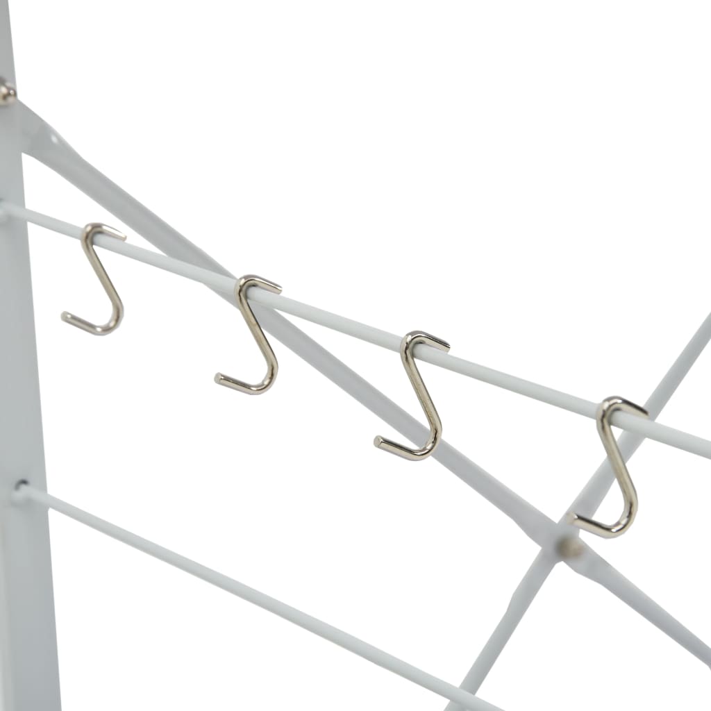 Skříňka na mikrovlnku bílá 60 x 39,6 x 79,5 cm kompozitní dřevo