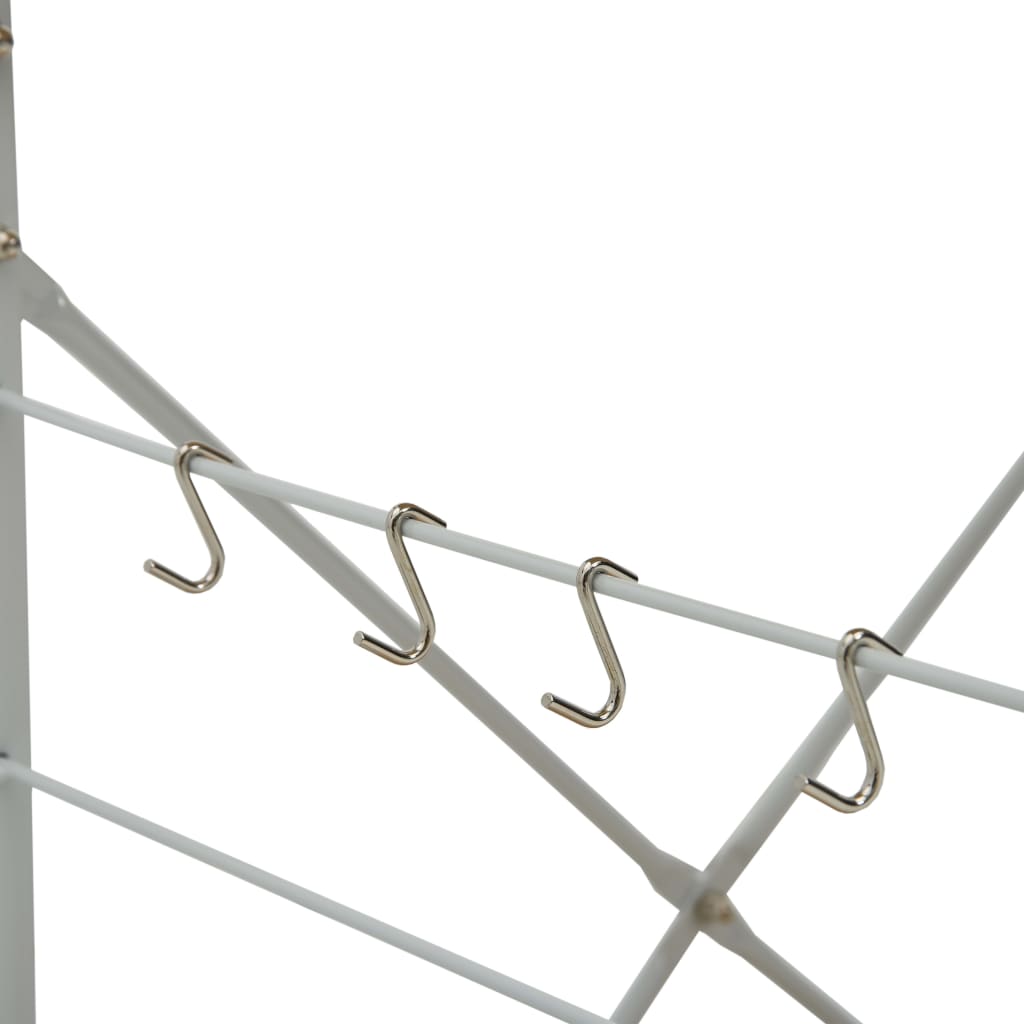 Skříňka na mikrovlnku bílá a dub 60 x 39,6 x 79,5 cm kompozit