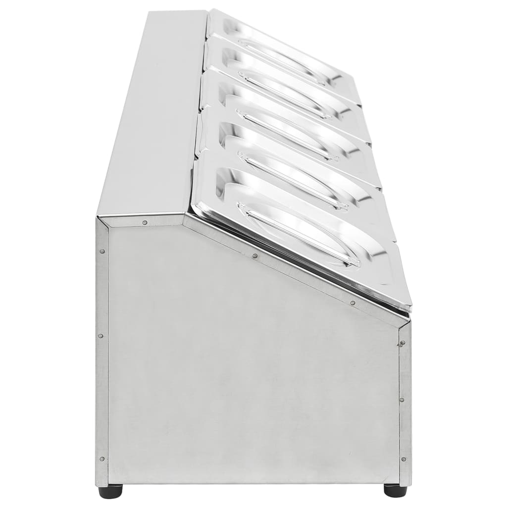 Nástavba na gastronádoby pro 5 GN 1/6 nádoby nerezová ocel