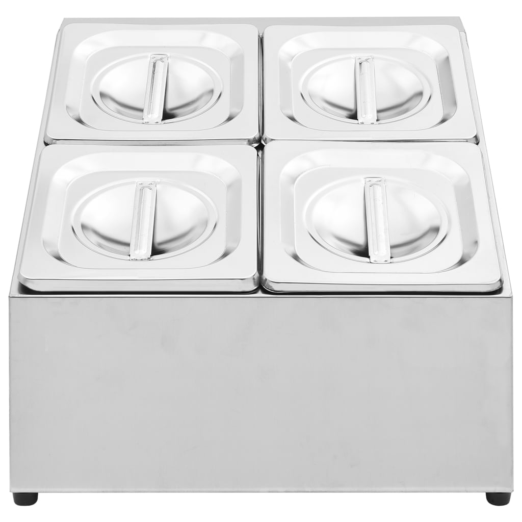 Nástavba na gastronádoby pro 4 GN 1/6 nádoby nerezová ocel