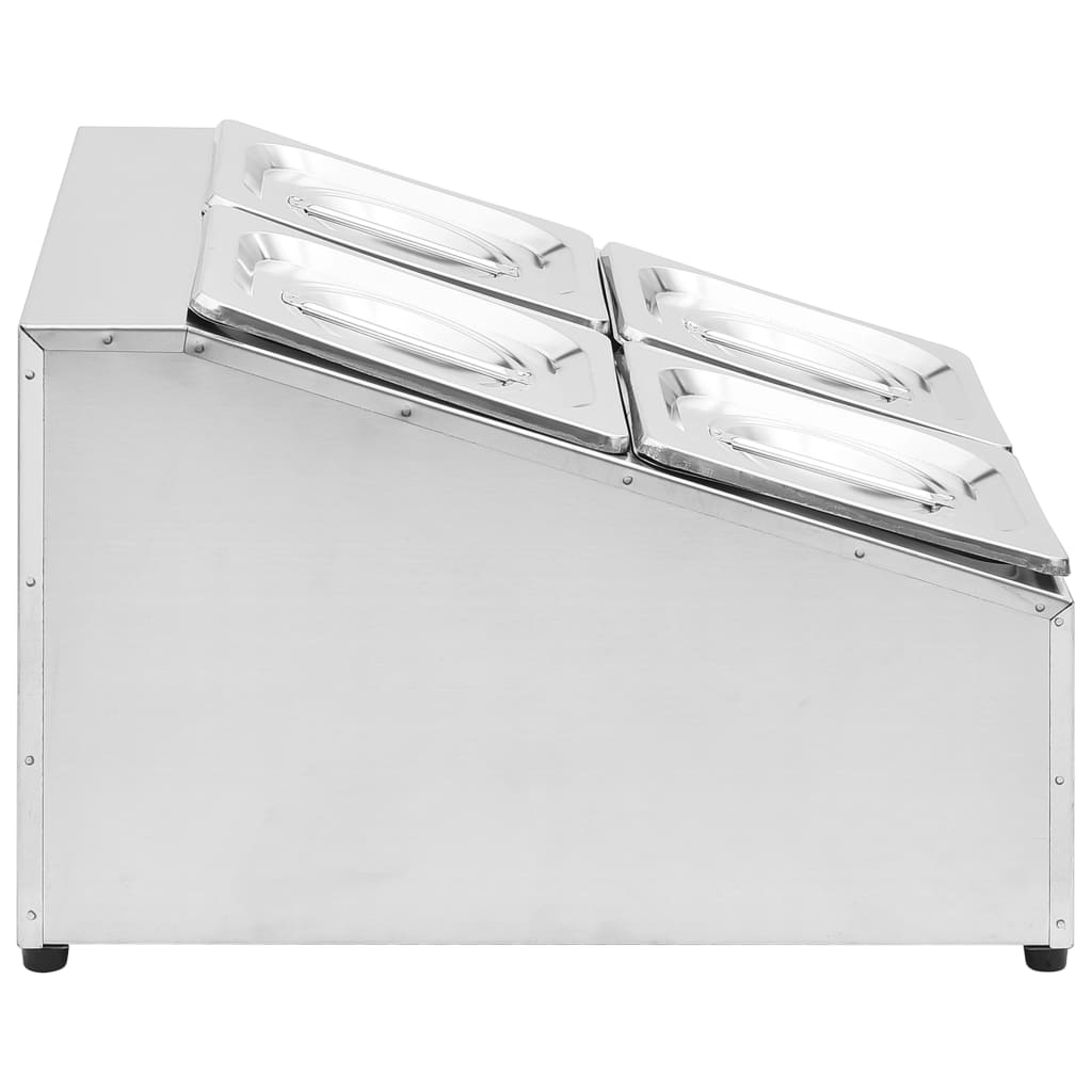 Nástavba na gastronádoby pro 4 GN 1/6 nádoby nerezová ocel