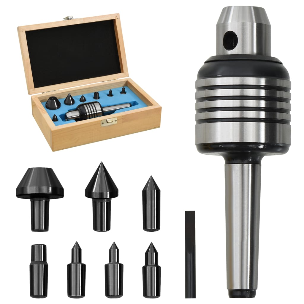 10dílná sada kuželových upínacích trnů MT2