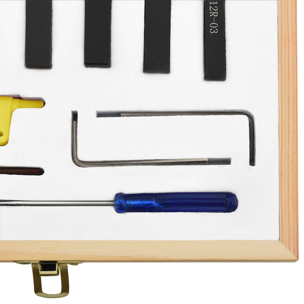 12dílné nože s vyměnitelnými plátky pro soustruh 8 x 8 mm 70 mm