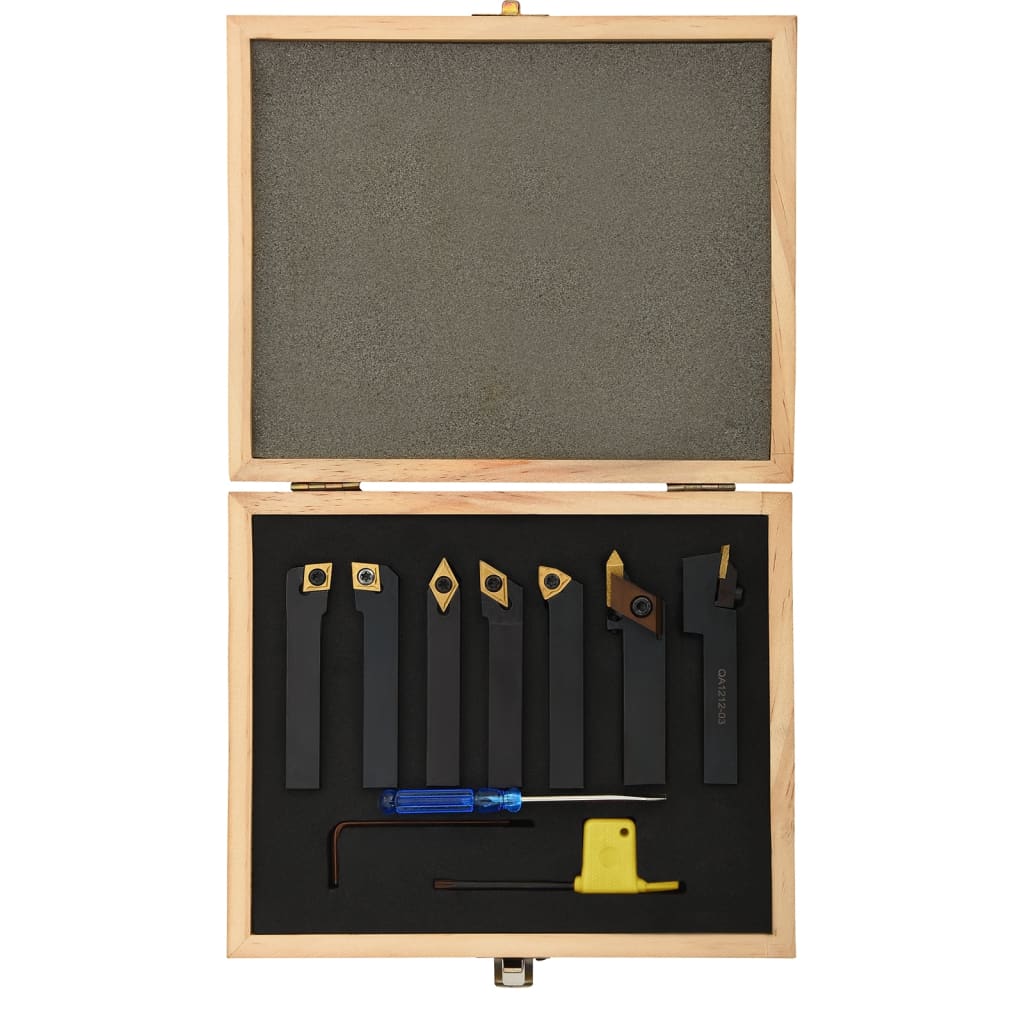 12dílné nože s vyměnitelnými plátky pro soustruh 12x12 mm 80 mm