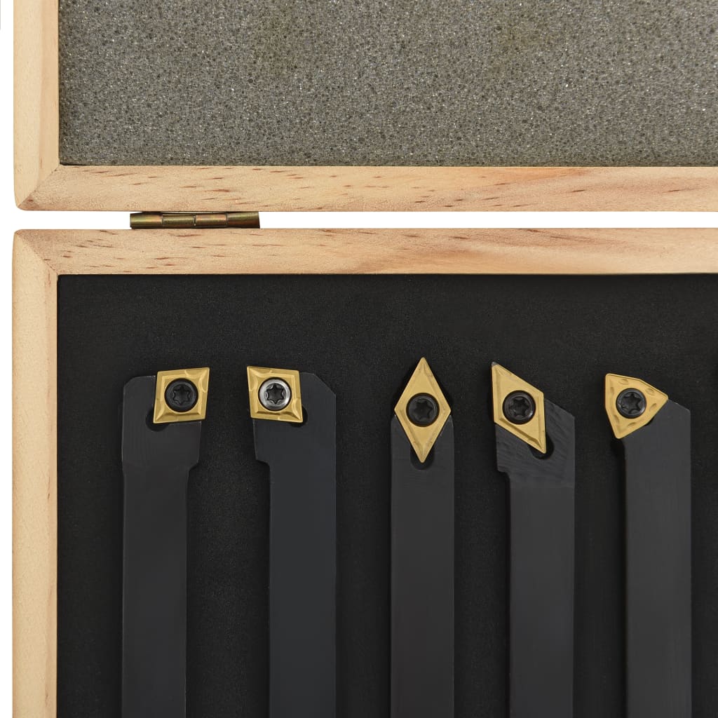 12dílné nože s vyměnitelnými plátky pro soustruh 12x12 mm 80 mm