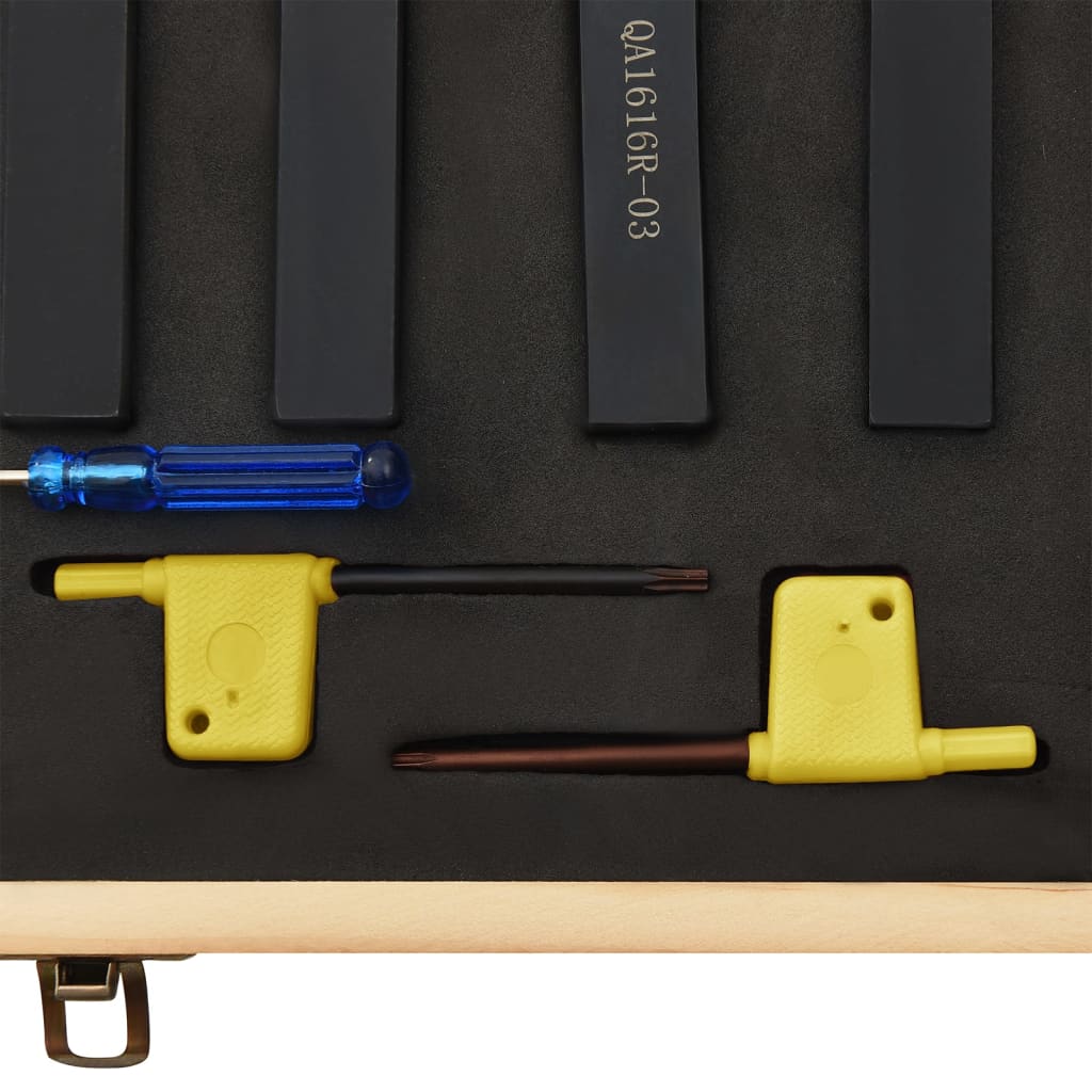 12dílné nože s vyměnitelnými plátky pro soustruh 16x16mm 100 mm