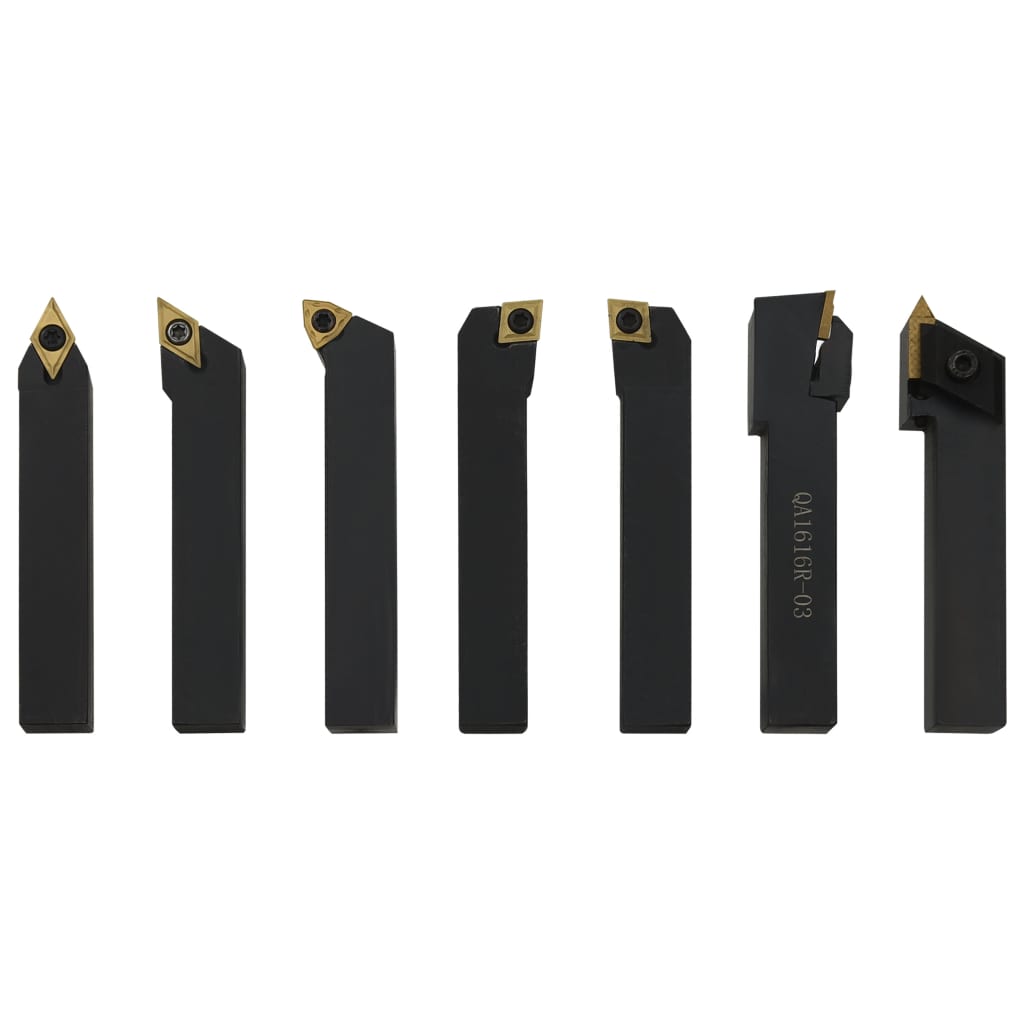 12dílné nože s vyměnitelnými plátky pro soustruh 16x16mm 100 mm