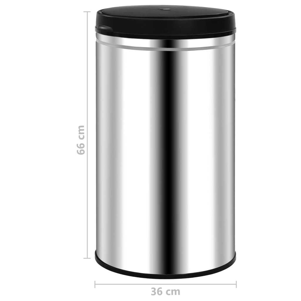 Odpadkový koš s automatickým senzorem 60 l nerezová ocel