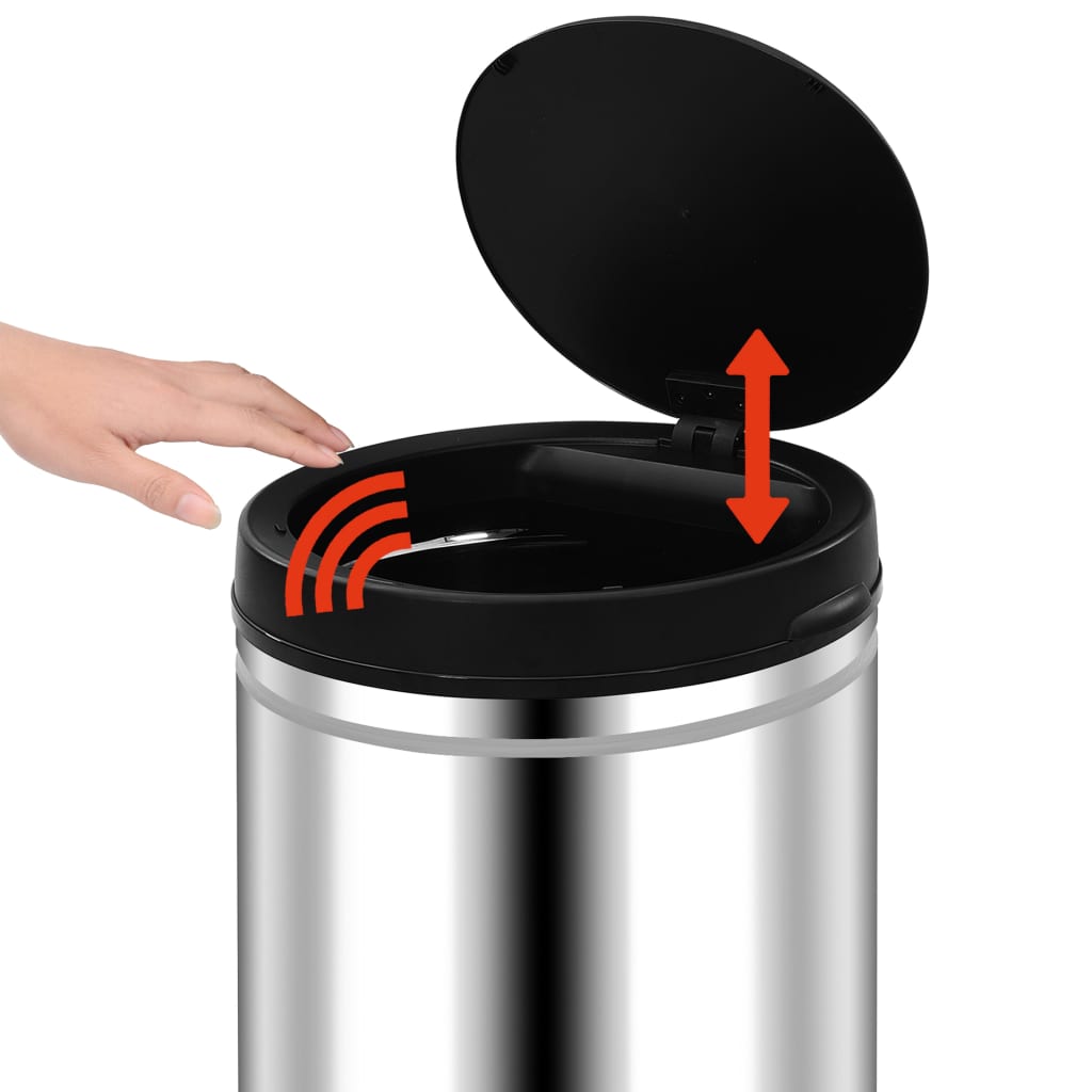 Odpadkový koš s automatickým senzorem 70 l nerezová ocel