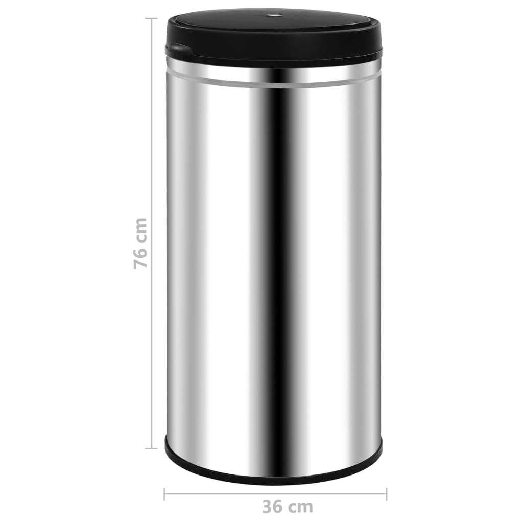 Odpadkový koš s automatickým senzorem 70 l nerezová ocel