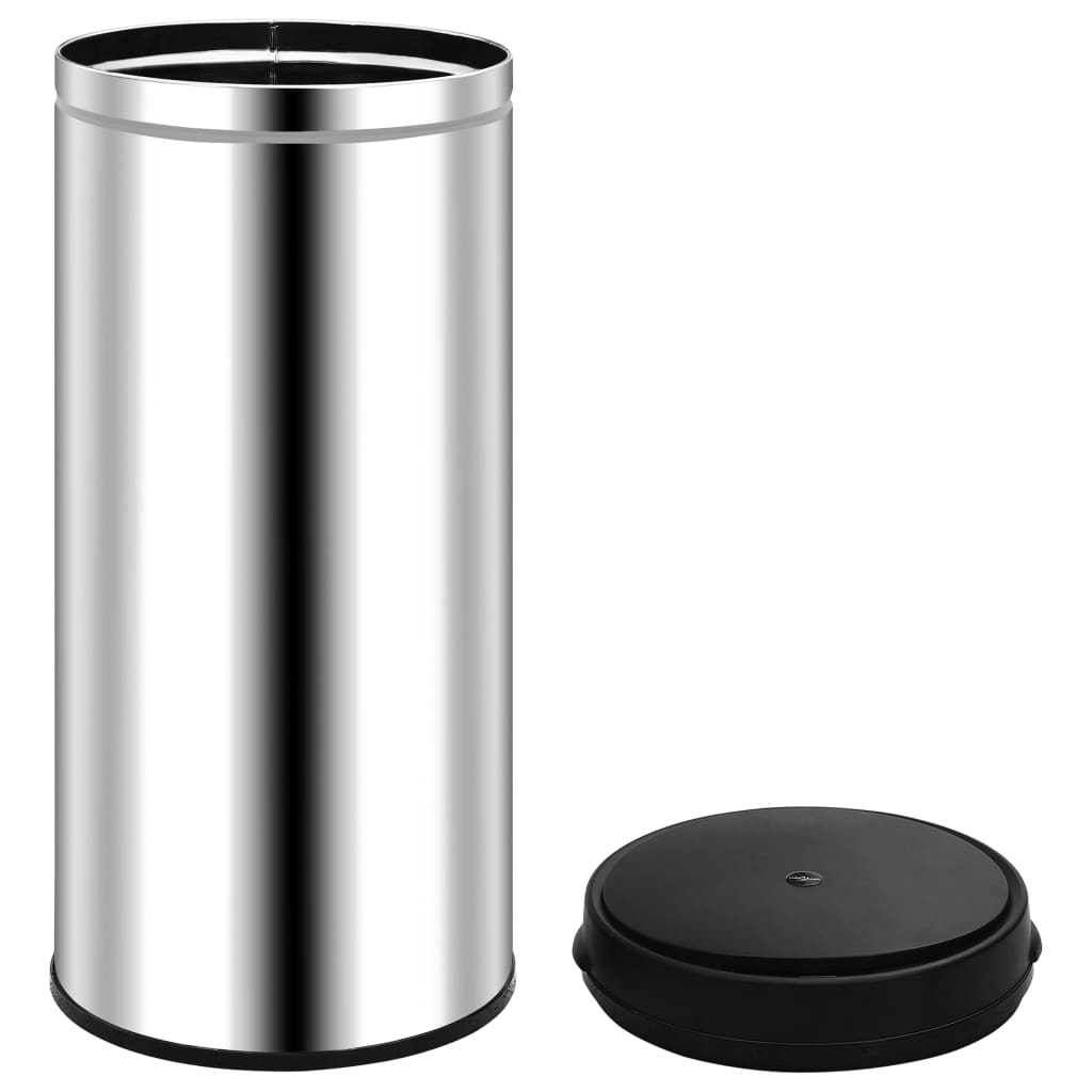 Odpadkový koš s automatickým senzorem 80 l nerezová ocel