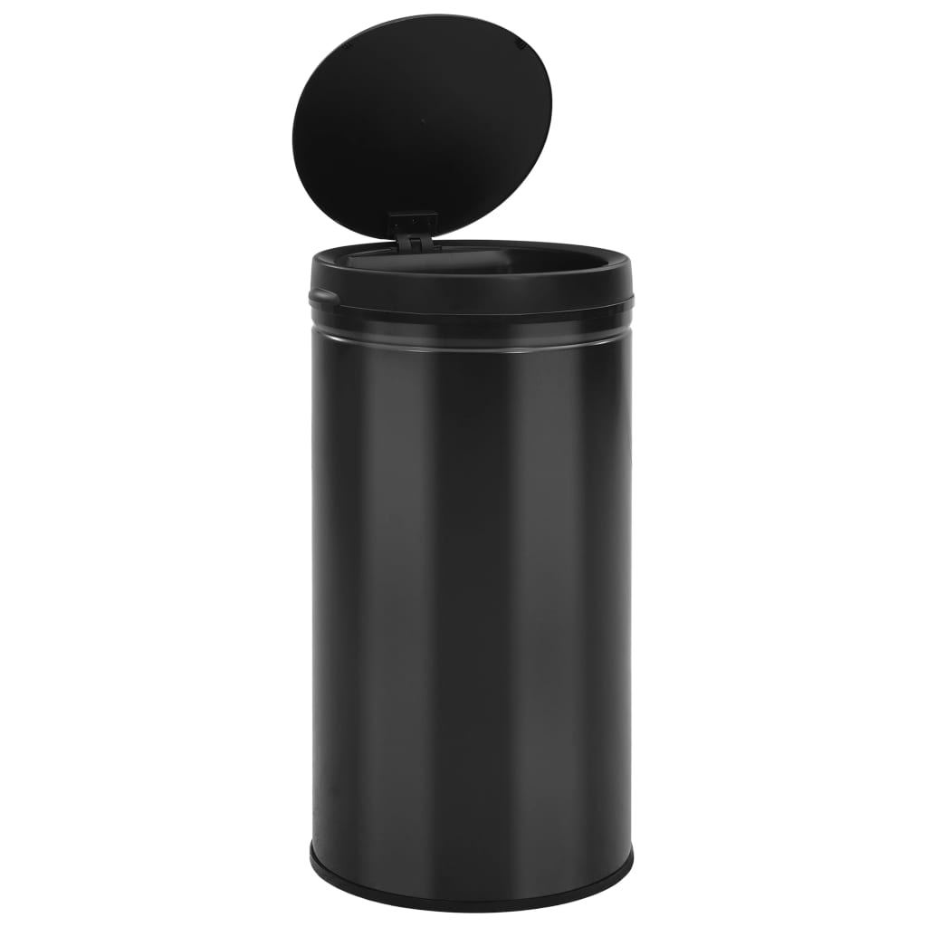 Odpadkový koš s automatickým senzorem 60 l uhlíková ocel černý